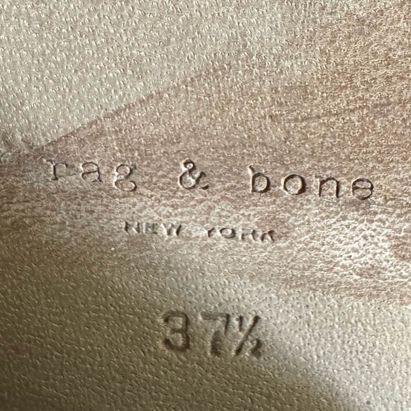 Rag & Bone Margot Double Zip Ankle Booties - Black Waxed Suede Women’s 7 - Picture 7 of 7